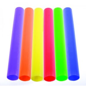 estafečių lazdelės plastikinės komplektas 6 vnt.